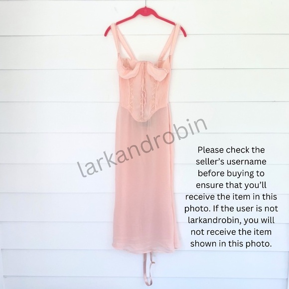 NEW House of CB Syrah Dress Soft Peach XS - Picture 13 of 17